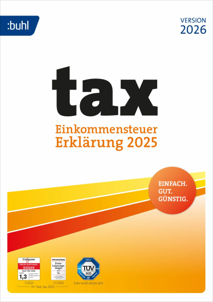 BUHL tax 2026 (für das Steuerjahr 2025) – Produktbild
