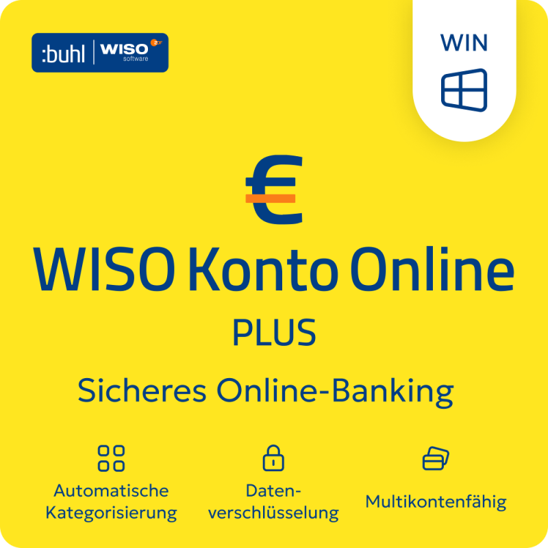 WISO Konto Online Plus 365 (Version 2027) – Produktbild