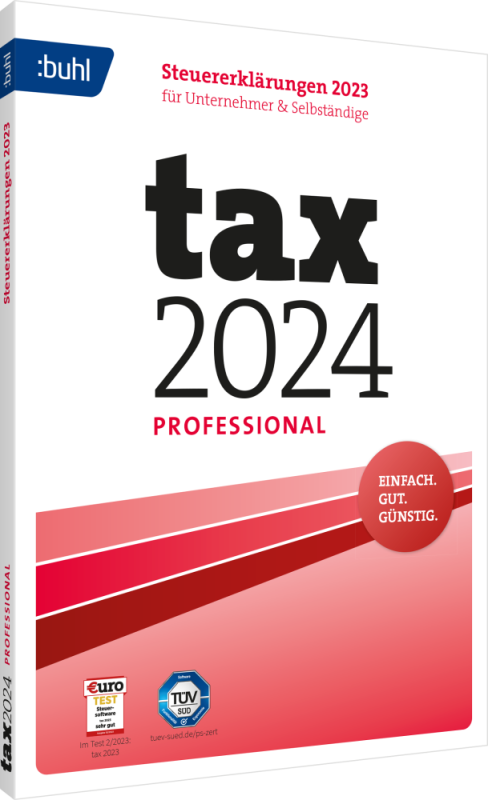 BUHL tax 2024 Professional (für das Steuerjahr 2023) – Tax 2024 Professional