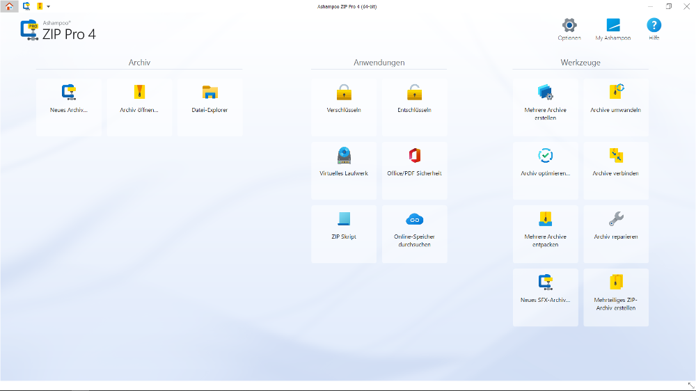 Ashampoo ZIP Pro 4 – Produktbild