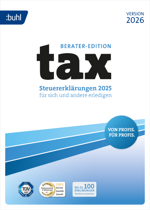 BUHL tax 2026 Berater (für das Steuerjahr 2025) – Tax 2026 Berater Edition