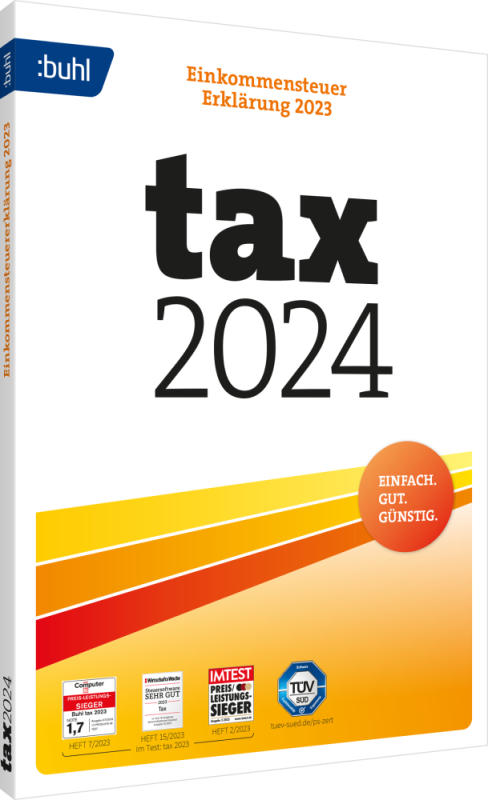 BUHL tax 2024 (für das Steuerjahr 2023) – Produktbild