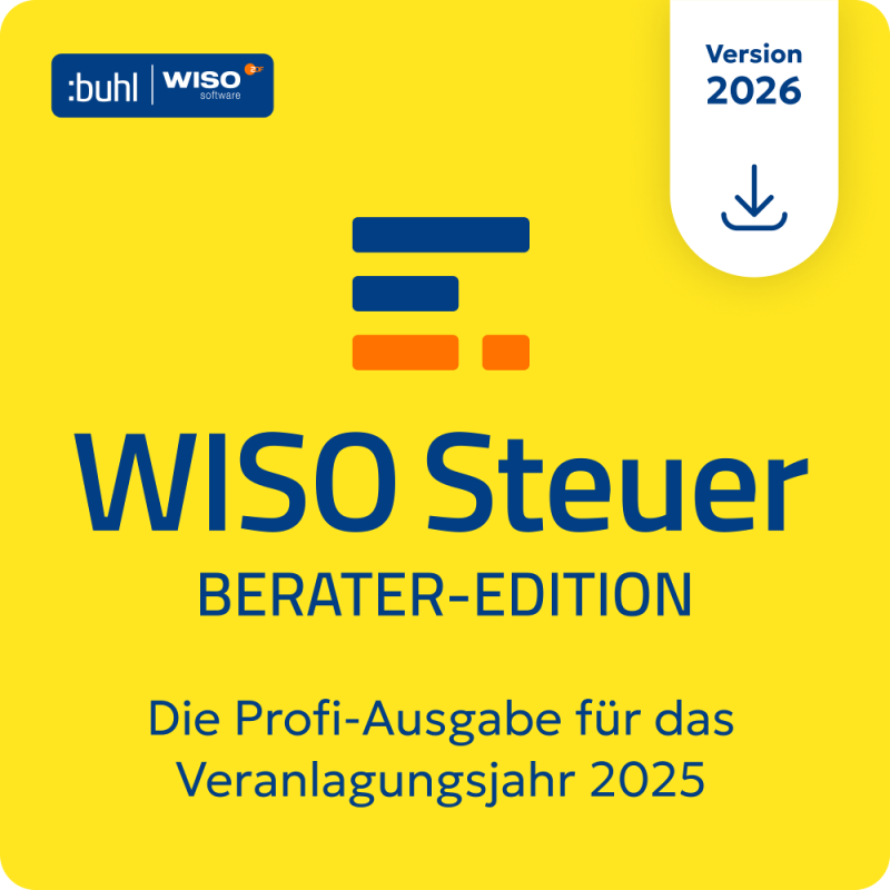 WISO Steuer 2026 Berater (für das Steuerjahr 2025) – Produktbild