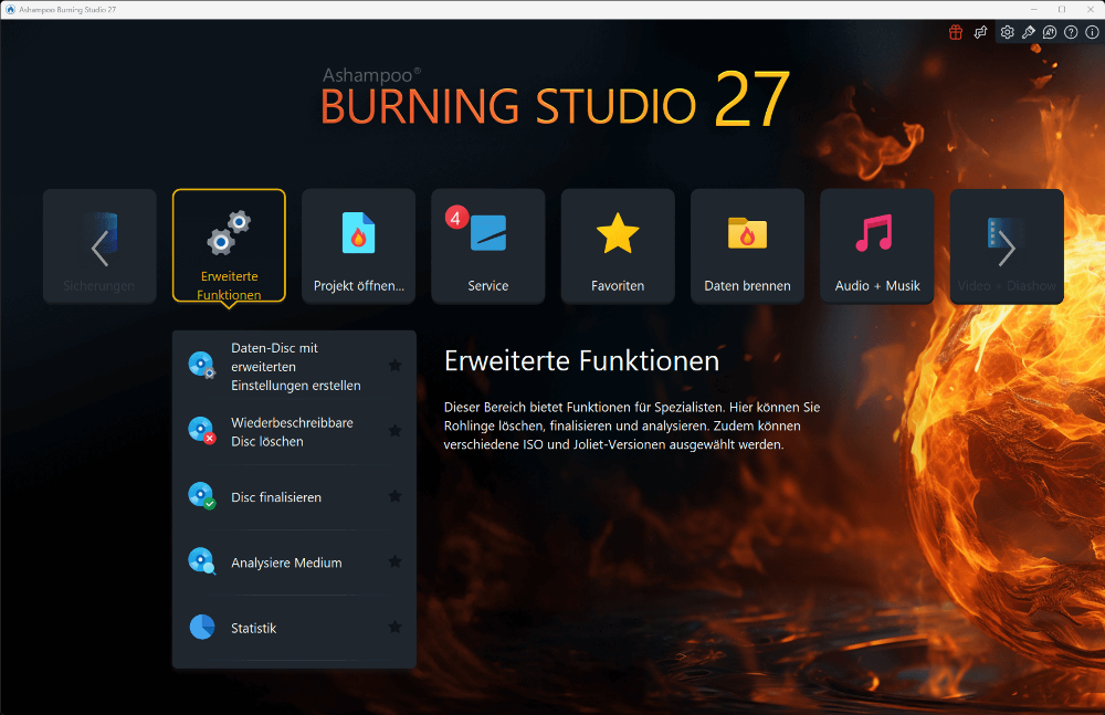 Ashampoo Burning Studio 27 – Produktbild