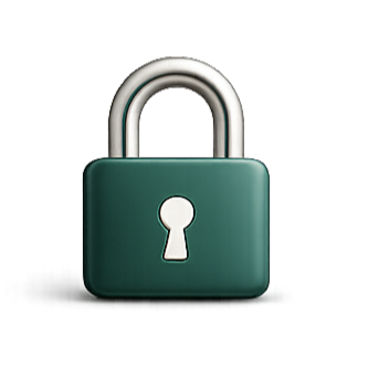 Ein grünes Vorhängeschloss als Symbol für eine sichere SSL Verschlüsselung vor schwarzem Hintergrund
