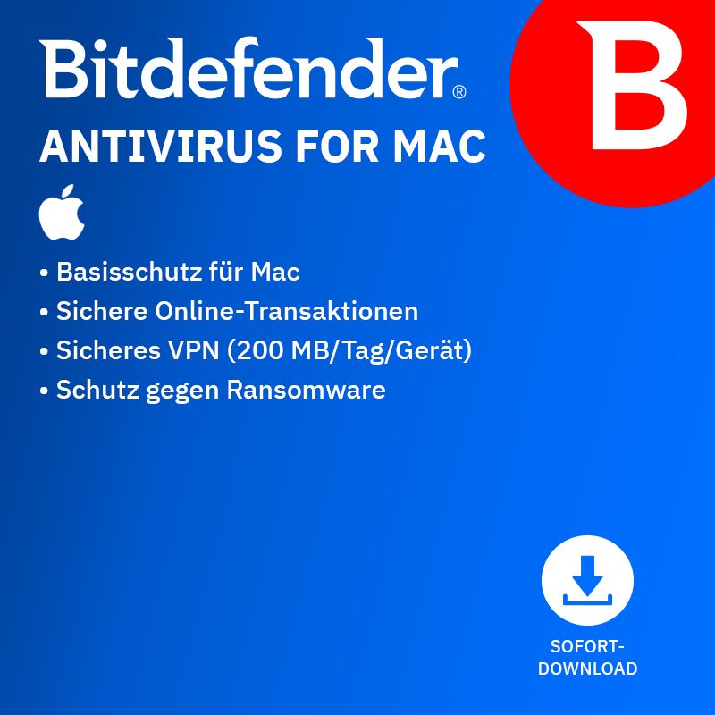 Bitdefender Antivirus - MacOS – Produktbild