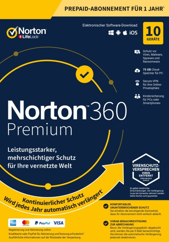Norton 360 Premium inkl. 75GB – Produktbild