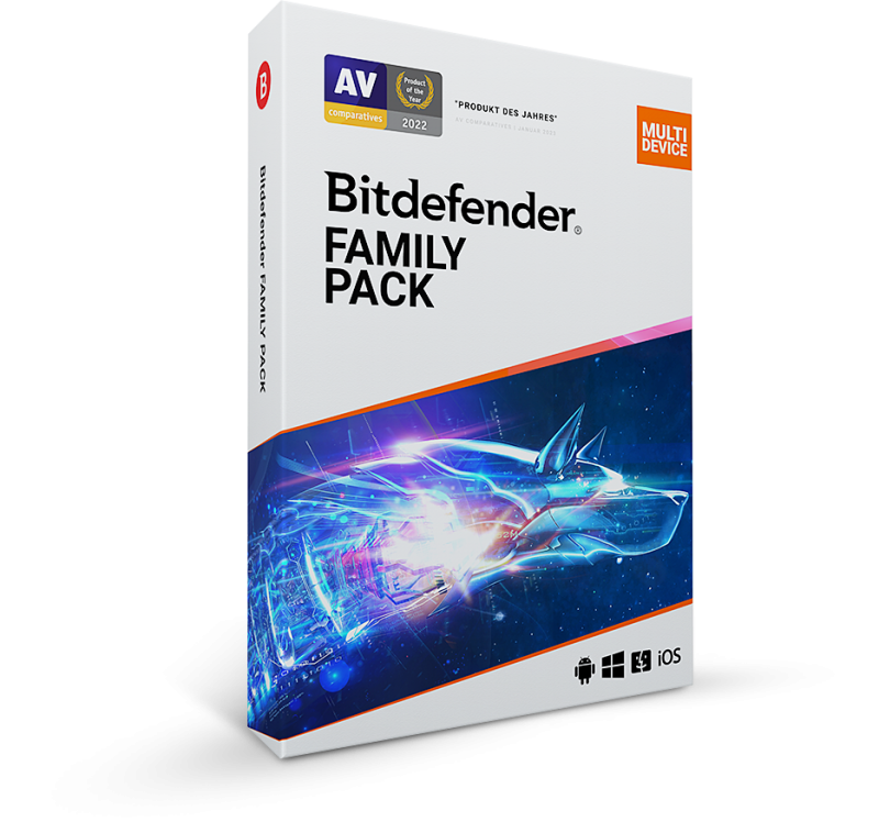 Bitdefender Family Pack – Family Pack 15 Geraete 1 Jahr