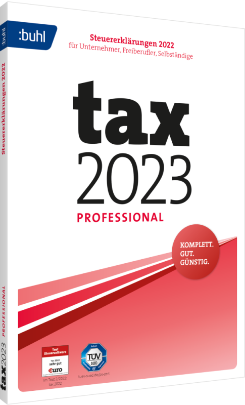 BUHL tax 2023 Professional (für das Steuerjahr 2022) – Tax 2023 Professional