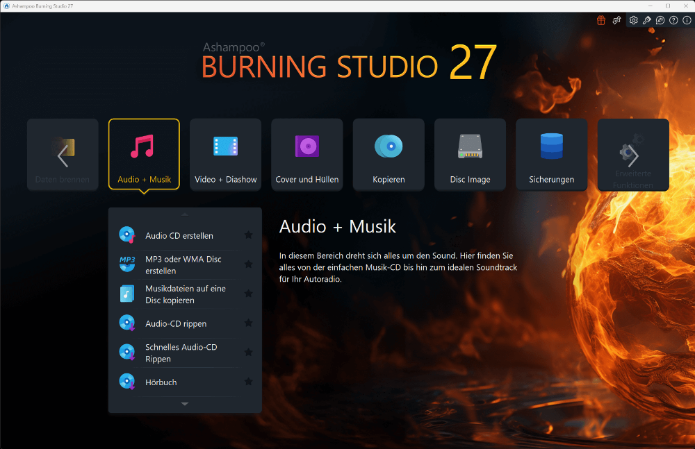 Ashampoo Burning Studio 27 – Produktbild
