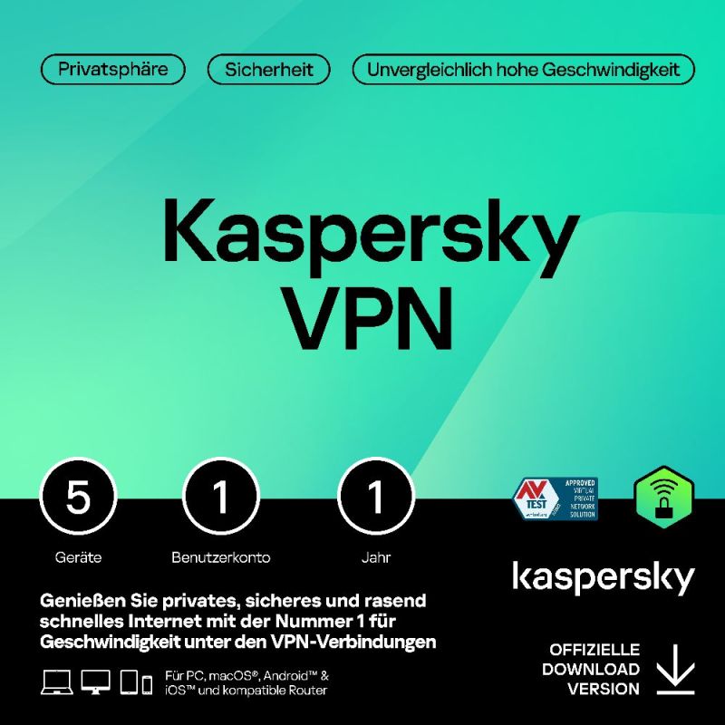 Kaspersky Secure Connection VPN – Produktbild