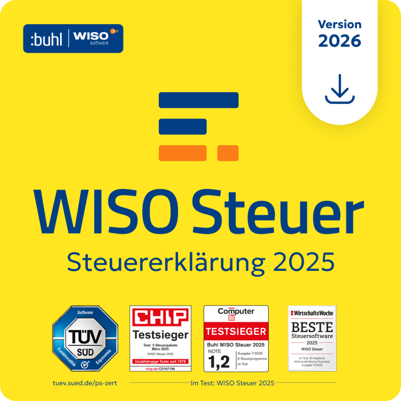 WISO Steuer 2026 (für das Steuerjahr 2025) – Produktbild