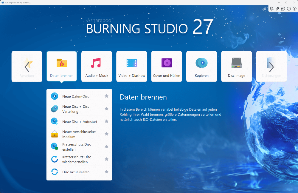 Ashampoo Burning Studio 27 – Produktbild