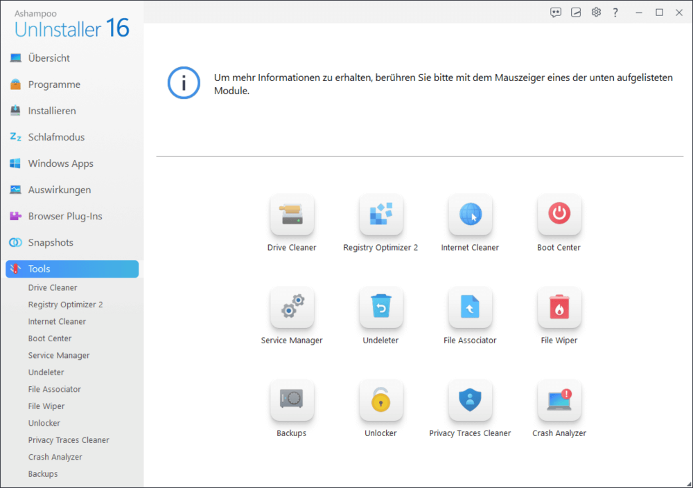 Ashampoo UnInstaller 16 – Produktbild