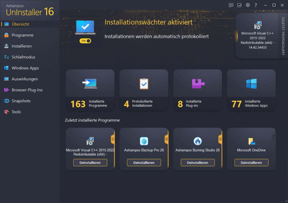 Ashampoo UnInstaller 16 – Produktbild