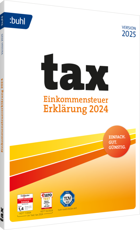 BUHL tax 2025 (für das Steuerjahr 2024) – Produktbild