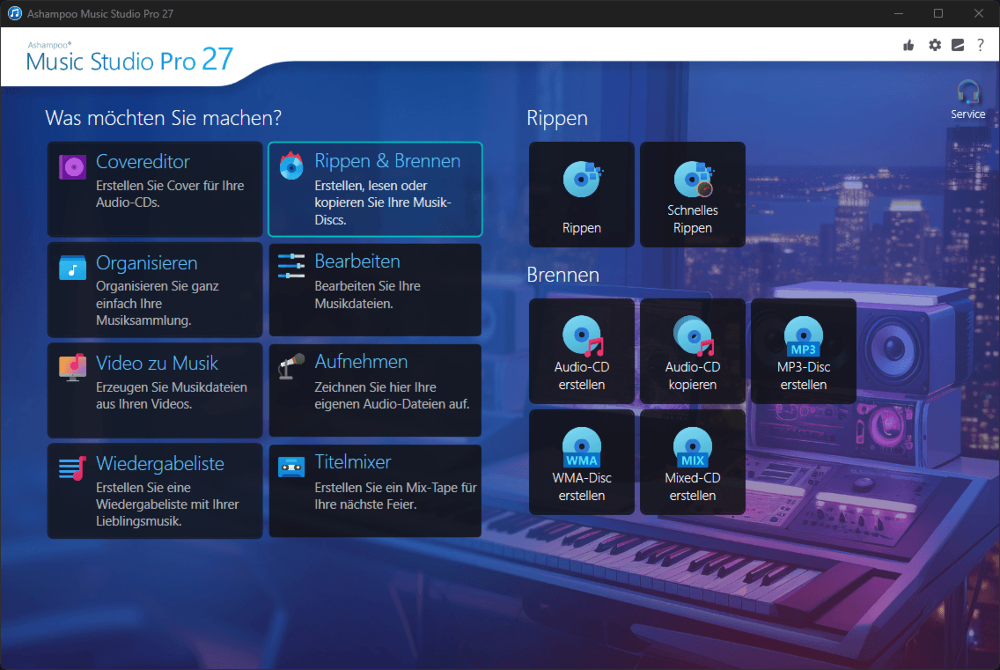 Ashampoo Music Studio Pro 27 – Produktbild